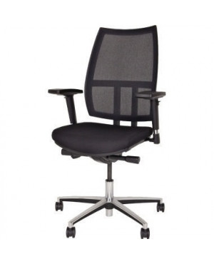 Bisley Bürodrehstuhl Maxime DSM733 Netz Aluminiumfußkreuz schwarz