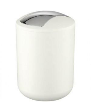 WENKO Kosmetikeimer Brasil S 21206100 Schwingdeckel weiß