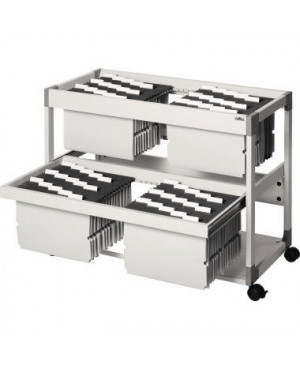 DURABLE Hängemappenwagen TROLLEY 200 MULTI DUO 379210 lichtgrau