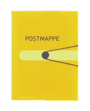Herlitz Gummizugmappe 11394343 A4 Postmappe PP Folie transp.
