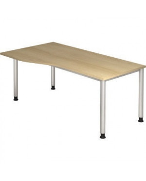 Hammerbacher Schreibtisch VHS18/E/S 180x100cm eiche