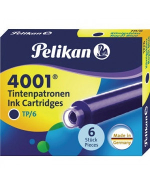 Pelikan Tintenpatrone 4001 TP/6 301176 königsblau 6 St./Pack.