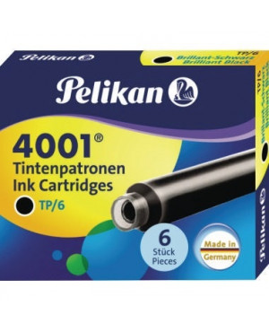 Pelikan Tintenpatrone 4001 TP/6 301218 brillantschwarz 6 St./Pack.