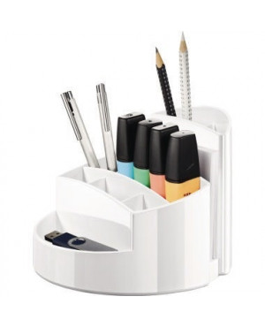 HAN Stifteköcher RONDO 17460-12 9Fächer Polystyrol weiß