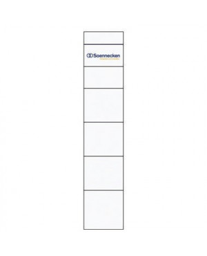 Soennecken Einsteckrückenschild 3348 schmal/kurz weiß 10 St,./Pack.