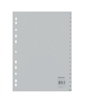 Soennecken Register 1524 DIN A4 A-Z volle Höhe PP grau