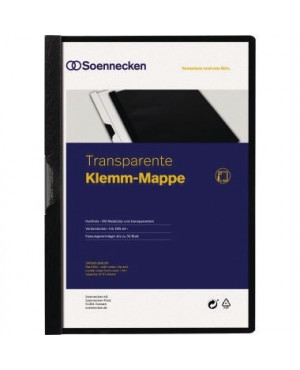 Soennecken Klemmmappe 3320 DIN A4 bis 30Blatt PVC schwarz