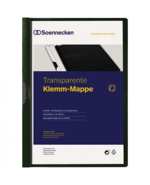 Soennecken Klemmmappe 3318 DIN A4 bis 30Blatt PVC grün