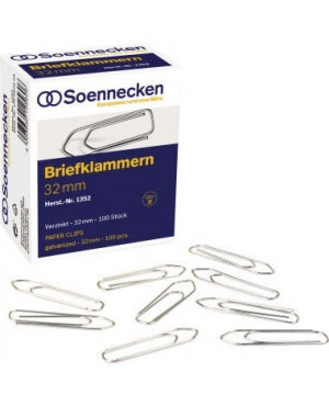 Soennecken Briefklammer 1352 32mm verzinkt 100 St./Pack.