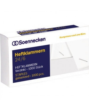 Soennecken Heftklammern 3151 24/6 verzinkt 1.000 St./Pack.