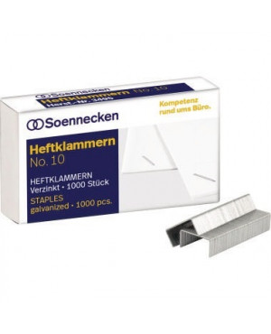 Soennecken Heftklammern 3495 Nr.10 verzinkt 1.000 St./Pack.
