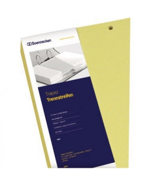 Soennecken Trennstreifen 1626 12,5/6,5x24cm gelb 100 St./Pack.