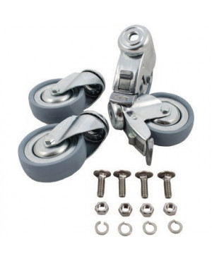 Rollenset für Desitower 4Rollen (davon 2 mit Bremse)