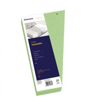 Soennecken Trennstreifen 1629 12,5/6,5x24cm grün 100 St./Pack.