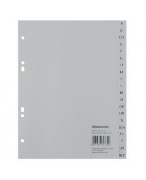 Soennecken Register 1522 DIN A5 A-Z volle Höhe PP grau