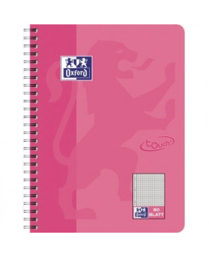 Oxford Collegeblock Touch 100050362 DIN B5 90g kariert rosa
