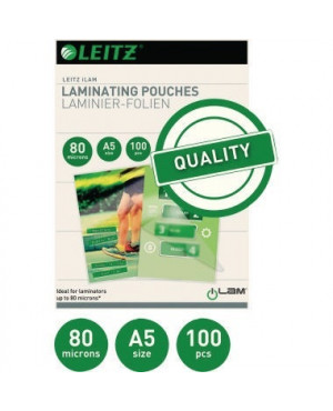Leitz Laminierfolie 33817 DIN A5 80mic 100 St./Pack.