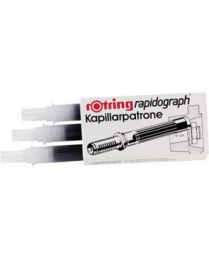 rotring Kapillarpatrone S0194640 für rapidograph schwarz 3 St./Pack.
