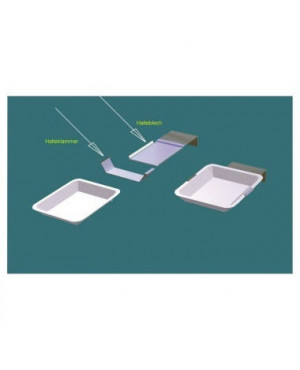 Auffangschale Edelstahlhalterung