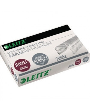 Leitz Heftklammer Juwel 56400000 4mm verzinkt Metall 2.000 St./Pack.