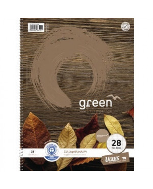 Ursus Collegeblock Green 608510028 DIN A4 70g kariert 100Blatt