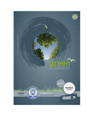 Ursus Briefblock Green 608585020 DIN A4 70g kariert weiß 50Blatt