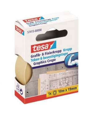 tesa Fixierband 57415-00000 19mmx10m Papier beige