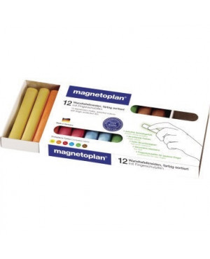 magnetoplan Tafelkreide 12306 farbig sortiert 12 St./Pack.