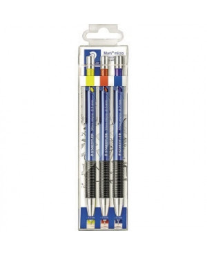 STAEDTLER Druckbleistift Mars 775 SC WP3 HB sortiert 3 St./Pack.
