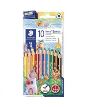 STAEDTLER Farbstift Noris Club jumbo 128 NC10 sort. 10 St./Pack.