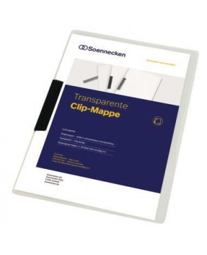 Soennecken Klemmmappe 3263 DIN A4 Polypropylen Clip schwarz