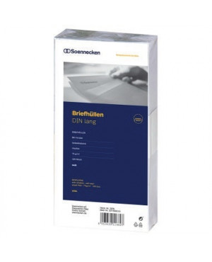 Soennecken Briefumschlag 2076 DL 75g mF sk weiß 100 St./Pack.