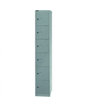 Bisley Garderobenschrank Office CLK186355 6Fächer silber