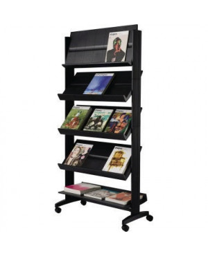 Paperflow Prospektständer Uno 255N.01 5Auflagen mobil schwarz