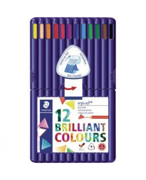 STAEDTLER Farbstift ergo soft 157 SB12 3mm sortiert 12 St./Pack.