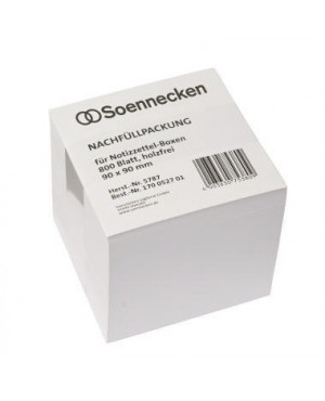 Soennecken Zettelboxeinlage 5787 9x9cm 80g 800Blatt weiß