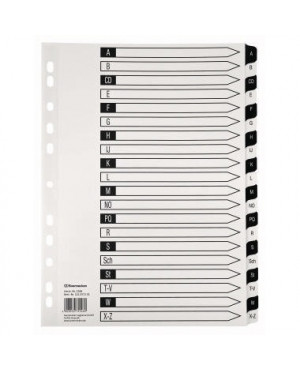 Soennecken Register 1588 DIN A4 A-Z volle Höhe Karton schwarz/weiß