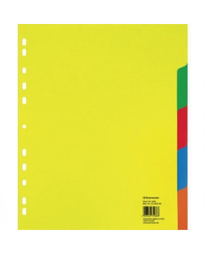 Soennecken Register 1566 DIN A4 blanko 5teilig PP farbig