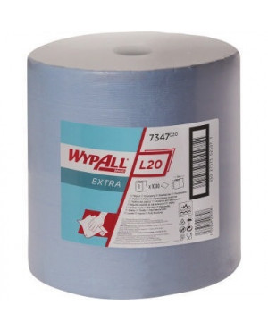WYPALL Wischtuch L20 7347 2lagig 33x38cm blau 1.000 Bl./Rl.