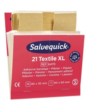 Salvequick Pflaster 6470 groß Textil 21 St./Pack.