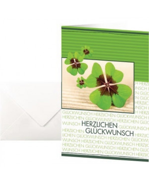 Sigel Anlasskarte Fortune DS004 11,5x17cm 10 St./Pack. +Umschläge