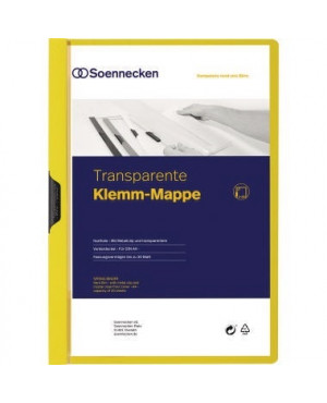 Soennecken Klemmmappe 3315 DIN A4 bis 30Blatt PVC gelb