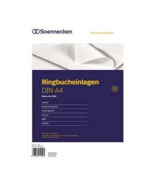 Soennecken Ringbucheinlage 2316 DIN A4 70g liniert 50 Bl./Pack.