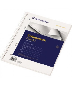 Soennecken Collegeblock 2365 DIN A5 gelocht kariert 80Blatt