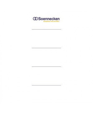 Soennecken Einsteckrückenschild 3372 breit/kurz weiß 10 St./Pack.