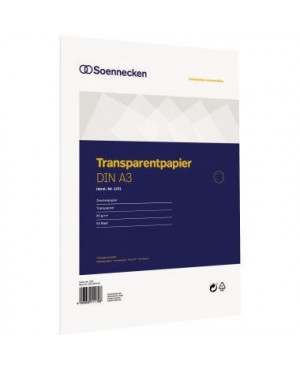 Soennecken Transparentpapier 1231 DIN A3 80g 50Blatt