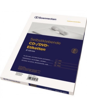 Soennecken CD/DVD Etikett 5770 116mm weiß 200 St./Pack.