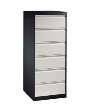 C+P Karteischrank Acurado 12736322S10007 A5quer 6Sch. sgr/lgr