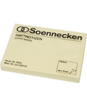 Soennecken Haftnotiz 5814 102x76mm 100Blatt gelb