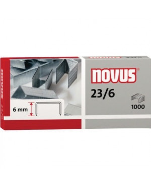 NOVUS Heftklammer 23/6 042-0039 verzinkt 1.000 St./Pack.